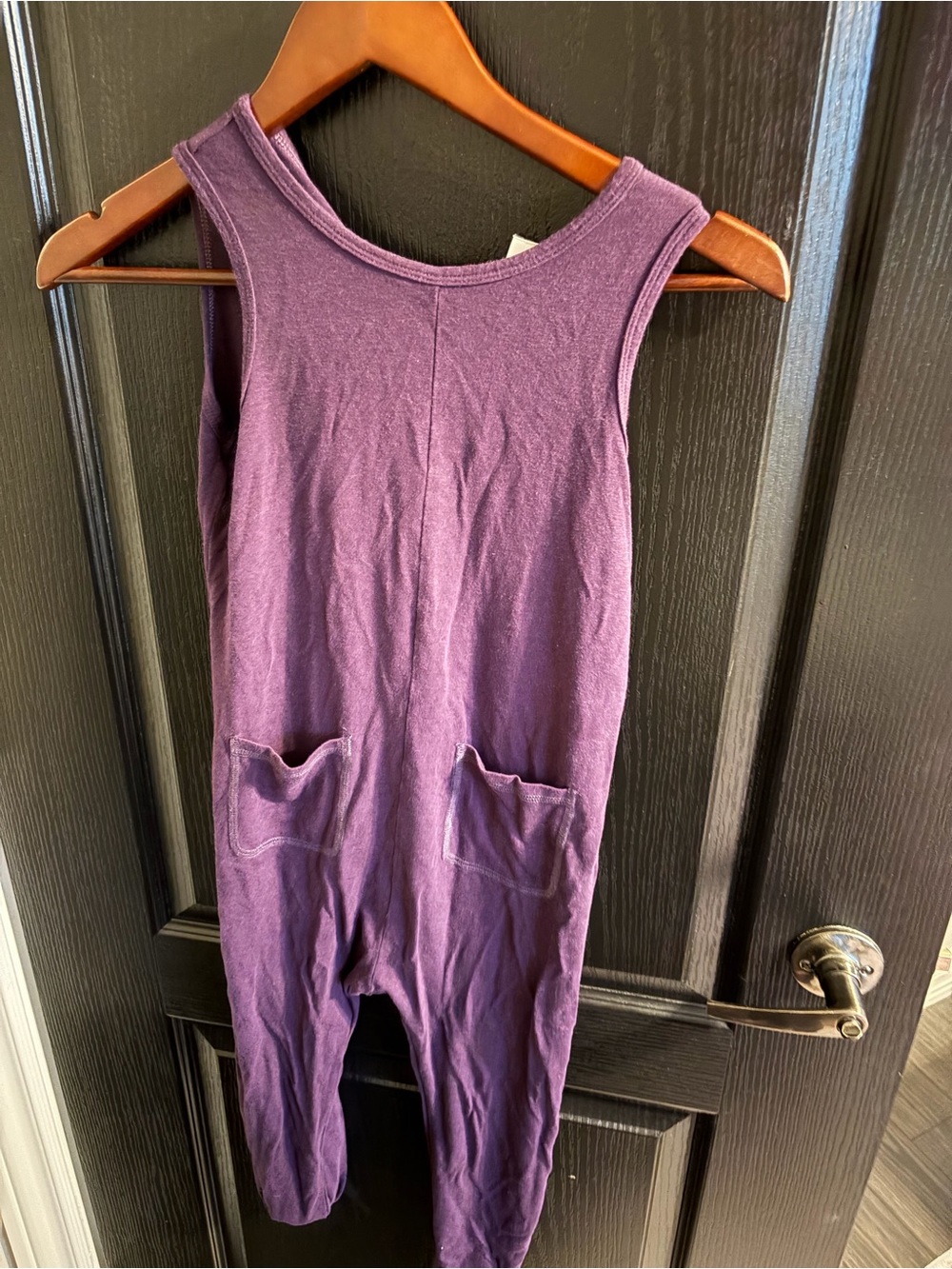 Smash + Tess Deep Plum Sleeveless Jumpsuit with Pockets
